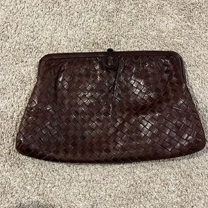 Bottega Veneta Brown Large Clutch